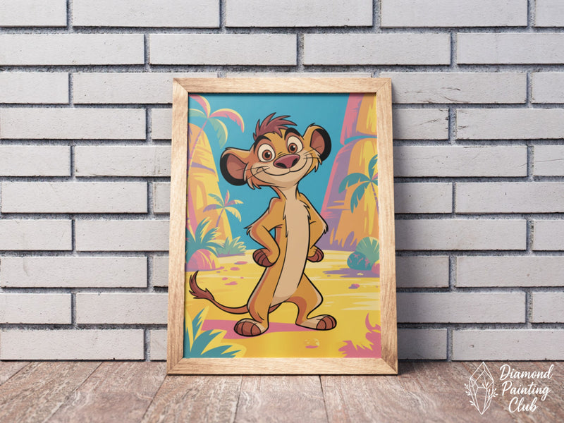 Broderie Diamant Le Jeune Simba