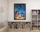 Broderie Diamant Lilo et Stitch sous la Lune