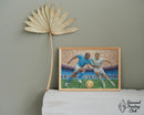 Broderie Diamant Duel de Footballeurs