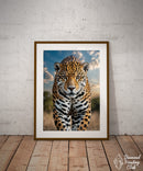 Broderie Diamant Jaguar en Chasse