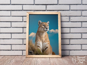 Broderie Diamant Puma sous le ciel bleu