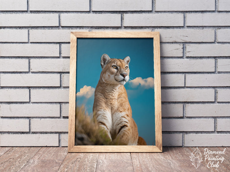 Broderie Diamant Puma sous le ciel bleu