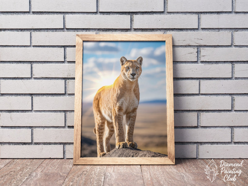 Broderie Diamant Puma Majestueux