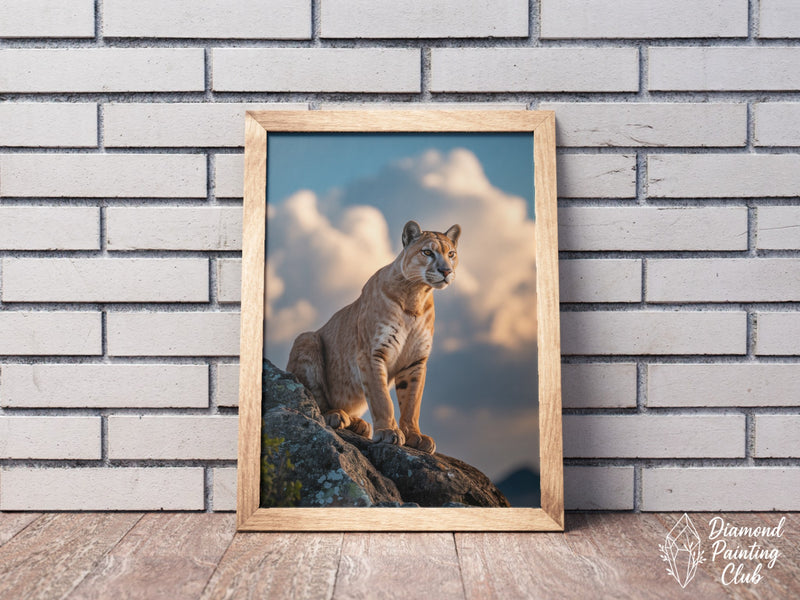Broderie Diamant Puma au Crépuscule