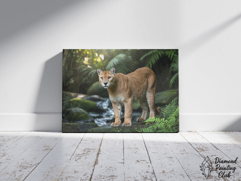Broderie Diamant Puma au Ruisseau