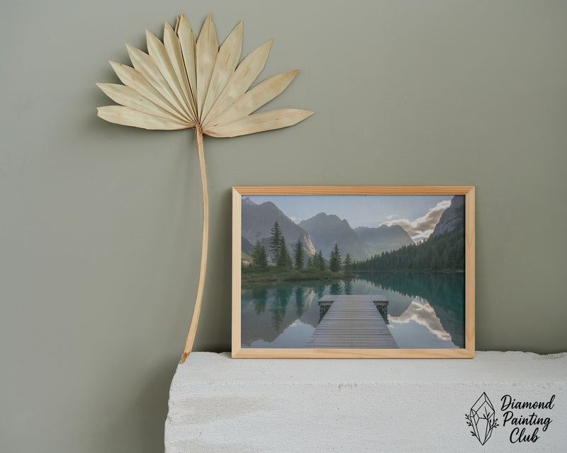 Broderie Diamant Ponton Montagne