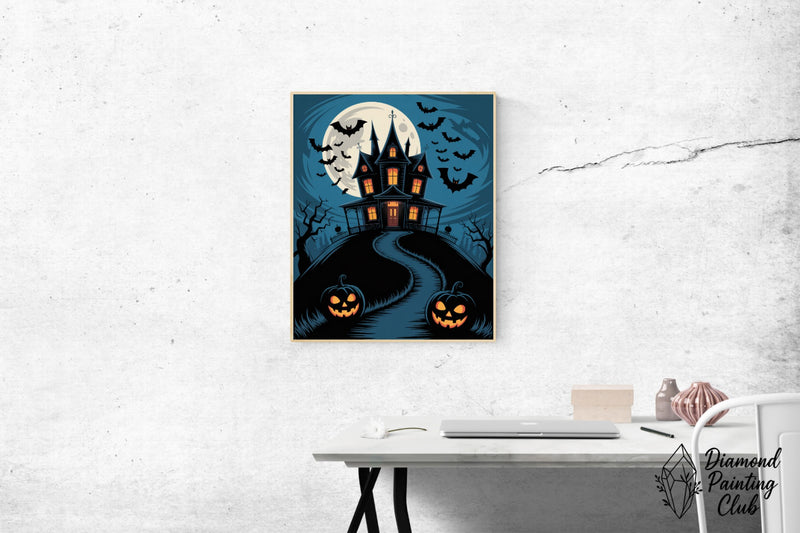 Broderie Diamant Colline Hantée d'Halloween