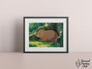 Broderie Diamant Capybara au Repos