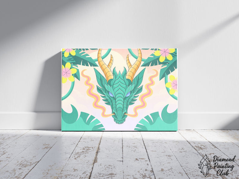 Broderie Diamant Dragon Mystique
