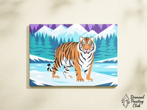 Broderie Diamant Tigre Éternelle