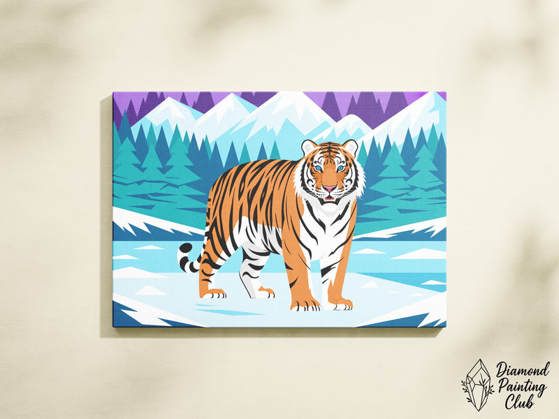 Broderie Diamant Tigre Éternelle