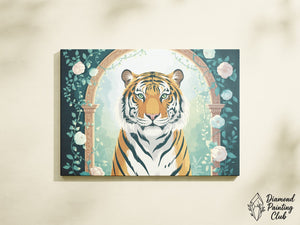 Broderie Diamant Tigre Arceau