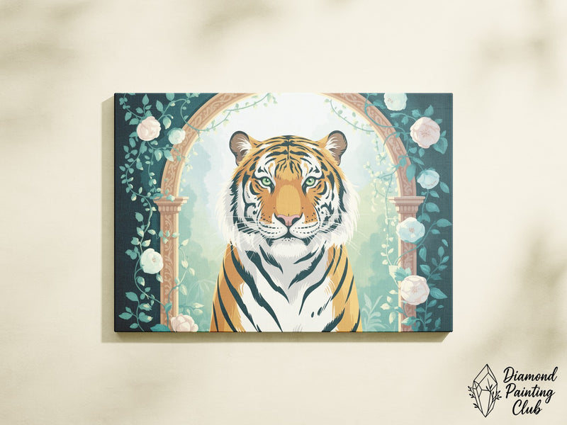 Broderie Diamant Tigre Arceau