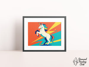 Broderie Diamant Licorne Éclair