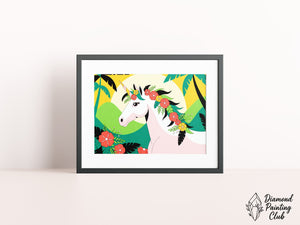 Broderie Diamant Licorne Jungle