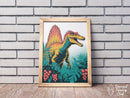 Broderie Diamant Spinosaurus Tropical