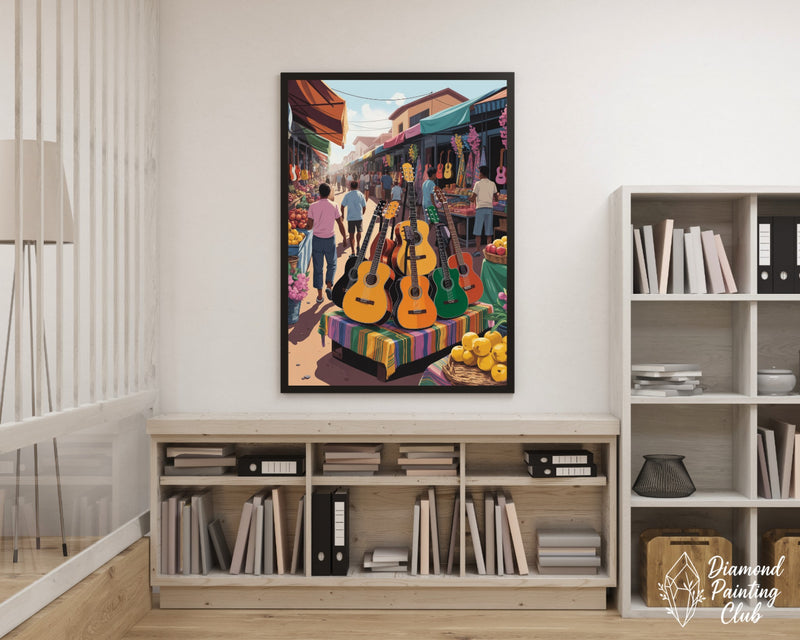 Broderie Diamant Marché aux Guitares