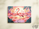 Broderie Diamant Tropical des Flamants