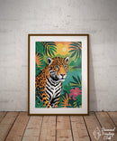 Broderie Diamant Jaguar au Bord de l'Eau