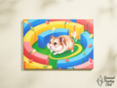 Broderie Diamant Hamster et Labyrinthe Coloré