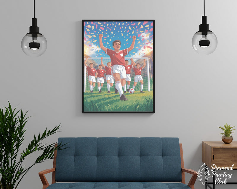 Broderie Diamant Victoire du Buteur