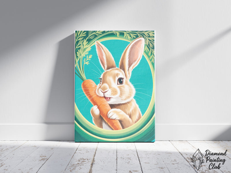 Broderie Diamant Lapin Gourmand