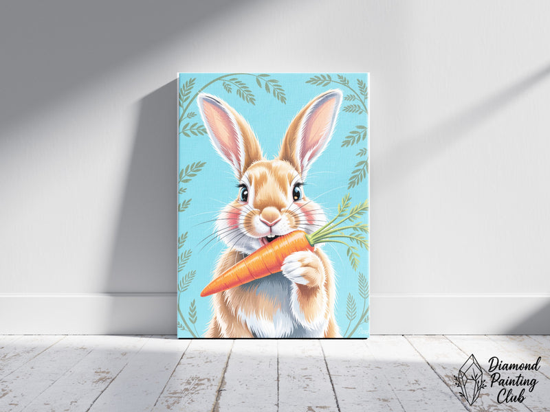 Broderie Diamant Lapin Joufflu