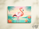 Broderie Diamant Flamant Rose au Lac