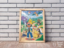 Broderie Diamant Ash et ses Amis Pokémon