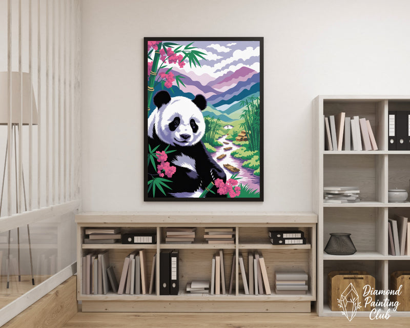 Broderie Diamant Panda dans la Vallée