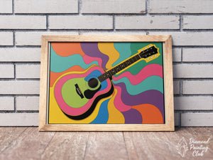 Broderie Diamant Vague Musicale