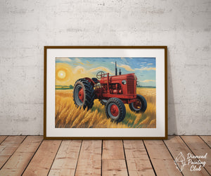 Broderie Diamant Tracteur Van Gogh