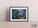Broderie Diamant Capybara Magicien