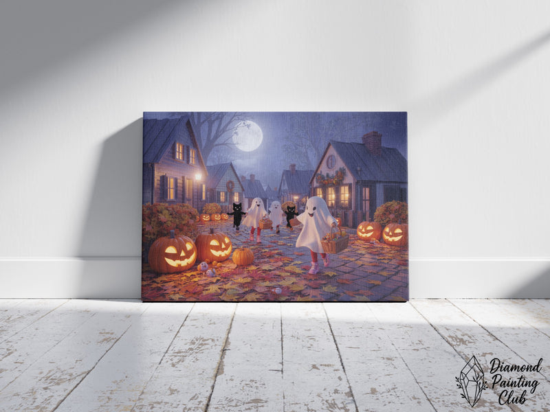 Broderie Diamant Enfants d'Halloween