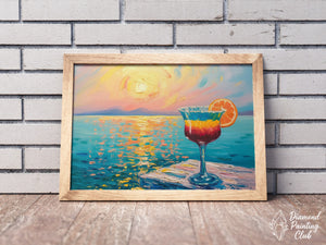 Broderie Diamant Cocktail Impressionniste