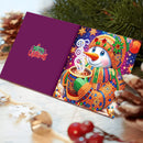 Cartes de vœux (x12) – Oiseaux de Noël