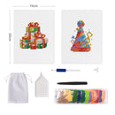 Mini Diamond Painting - Cadeaux & Chapeau de Fête (2 pièces)