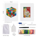 Mini Diamond Painting - Rubik’s Cube & Portrait Pop Art (2 pièces)