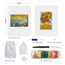 Mini Diamond Painting - Bouquet Orange & Coucher de Soleil (2 pièces)