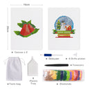 Mini Diamond Painting - Pastèque & Boule à Neige Bonhomme de Neige (2 pièces)