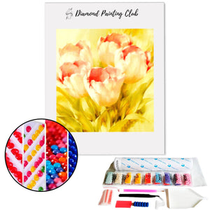 Broderie diamant Tulipes roses | 💎 Diamond Painting Club