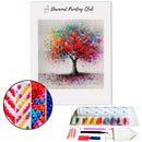 Broderie diamant Arbre Multicolore  | 💎 Diamond Painting Club