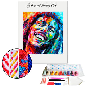 Broderie diamant Bob Marley | Diamond-painting-club.com