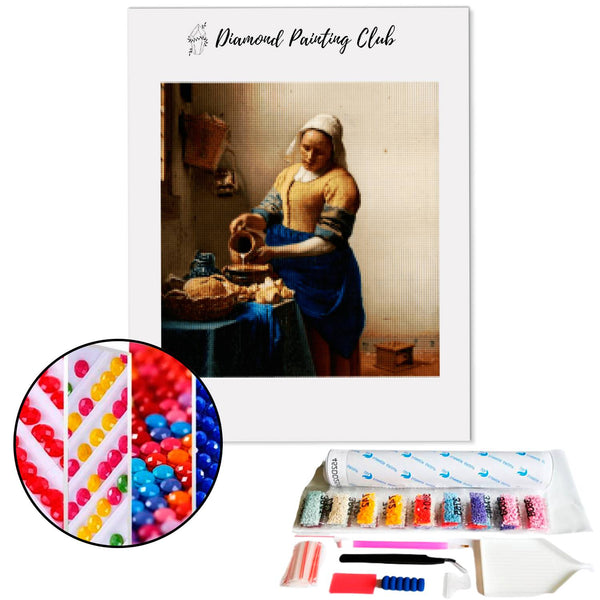 Broderie diamant La laitière | 💎 Diamond Painting Club