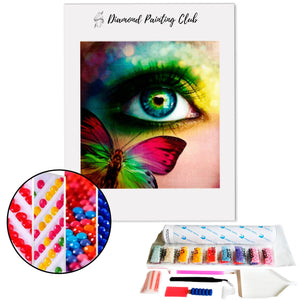 Broderie diamant Papillon & Oeil | 💎 Diamond Painting Club