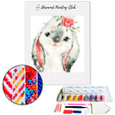 Broderie diamant Petit lapin mignon  | 💎 Diamond Painting Club
