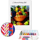 Broderie diamant Corbeille de fruit | 💎 Diamond Painting Club