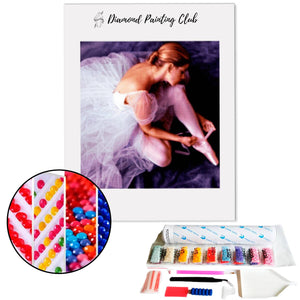 Broderie diamant Danseuse en ballerine | 💎 Diamond Painting Club