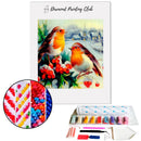 Broderie diamant rouge-gorge | Diamond-painting-club.com