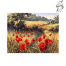 Broderie diamant Prairie de coquelicot | 💎 Diamond Painting Club